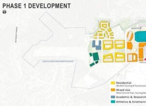 Phase One Dev Map of UNC's Carolina North Campus
