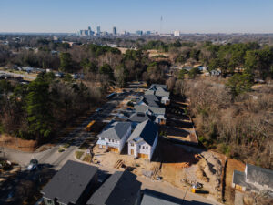 Construction Aerial of Oakway in Downtown Raleigh