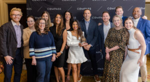 Chappell Real Estate Team celebrating five consecutive years as "Diamond Circle" Award-Winners in the Compass Greater Raleigh Real Estate market for over $100M+ in Sales Volume.